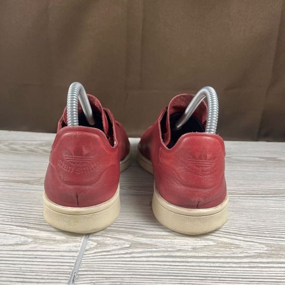 Adidas Stan Smith Nude Burgundy Low Top Sneaker Casual Shoe Womens 7 - Picture 4 of 8